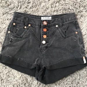 One Teaspoon black high waisted shorts